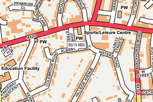 BS15 8BS map - OS OpenMap – Local (Ordnance Survey)