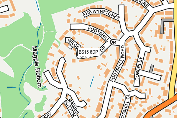 BS15 8DP map - OS OpenMap – Local (Ordnance Survey)
