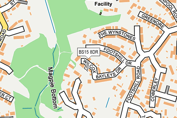 BS15 8DR map - OS OpenMap – Local (Ordnance Survey)