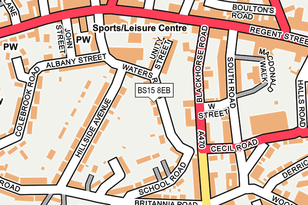 BS15 8EB map - OS OpenMap – Local (Ordnance Survey)