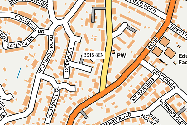 BS15 8EN map - OS OpenMap – Local (Ordnance Survey)