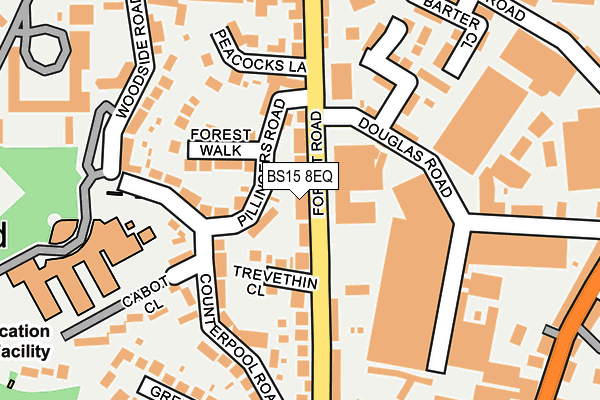 BS15 8EQ map - OS OpenMap – Local (Ordnance Survey)