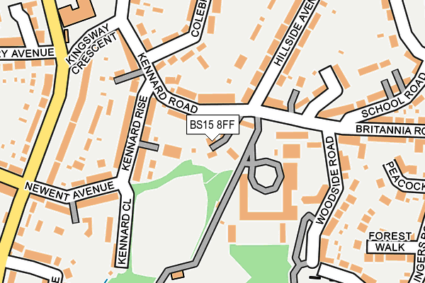 BS15 8FF map - OS OpenMap – Local (Ordnance Survey)