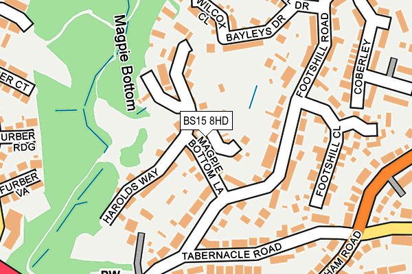 BS15 8HD map - OS OpenMap – Local (Ordnance Survey)