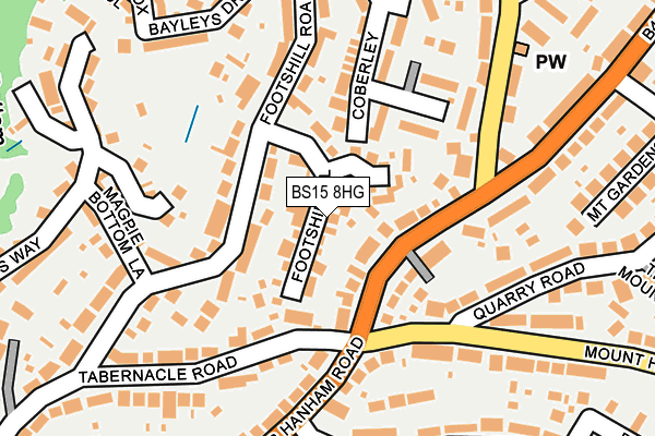 BS15 8HG map - OS OpenMap – Local (Ordnance Survey)