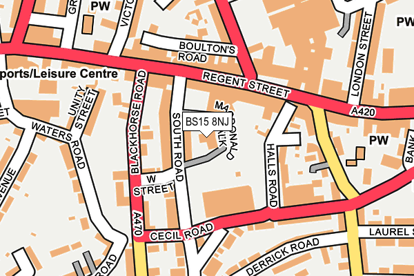 BS15 8NJ map - OS OpenMap – Local (Ordnance Survey)