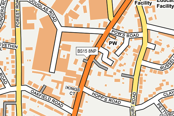 BS15 8NP map - OS OpenMap – Local (Ordnance Survey)