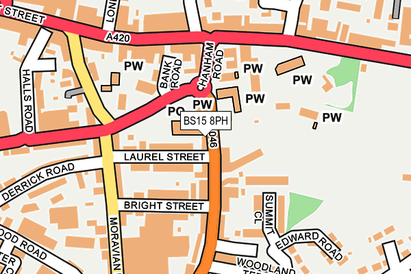 BS15 8PH map - OS OpenMap – Local (Ordnance Survey)