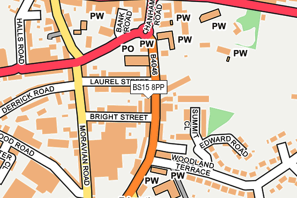 BS15 8PP map - OS OpenMap – Local (Ordnance Survey)