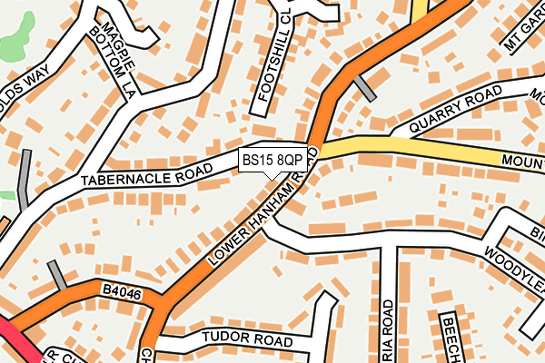 BS15 8QP map - OS OpenMap – Local (Ordnance Survey)
