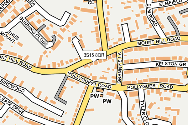 BS15 8QR map - OS OpenMap – Local (Ordnance Survey)