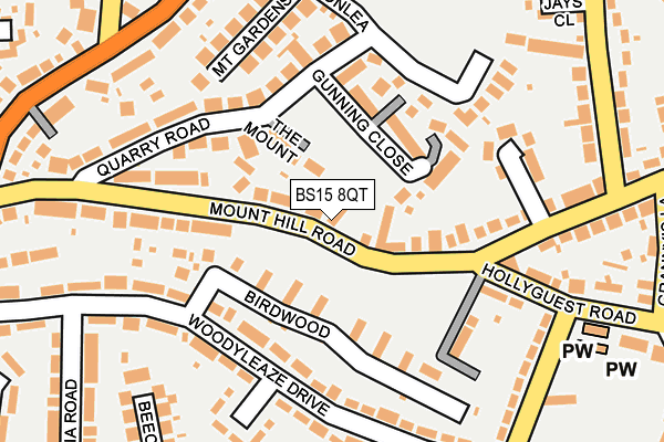 BS15 8QT map - OS OpenMap – Local (Ordnance Survey)