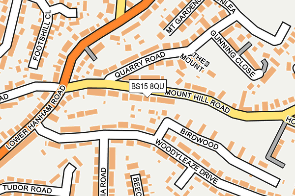 BS15 8QU map - OS OpenMap – Local (Ordnance Survey)