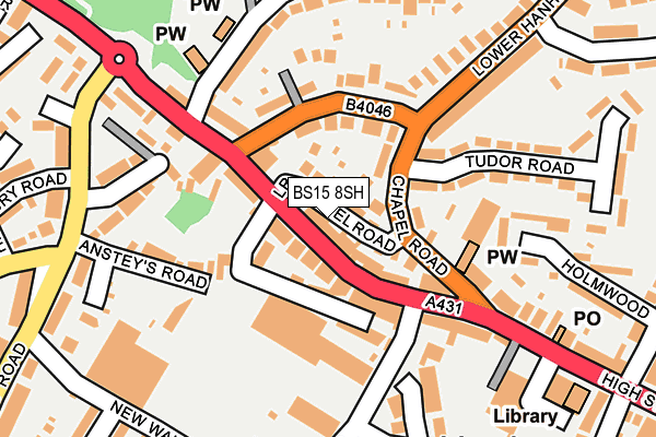 BS15 8SH map - OS OpenMap – Local (Ordnance Survey)