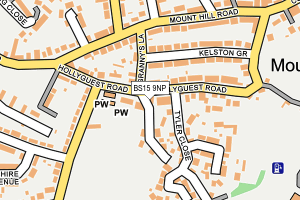 BS15 9NP map - OS OpenMap – Local (Ordnance Survey)