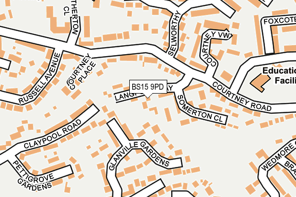 BS15 9PD map - OS OpenMap – Local (Ordnance Survey)