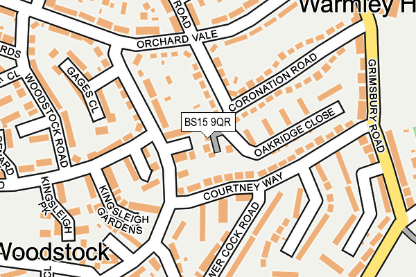 BS15 9QR map - OS OpenMap – Local (Ordnance Survey)