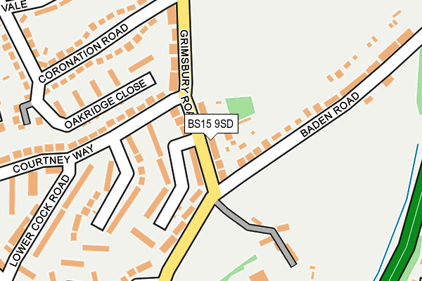 BS15 9SD map - OS OpenMap – Local (Ordnance Survey)