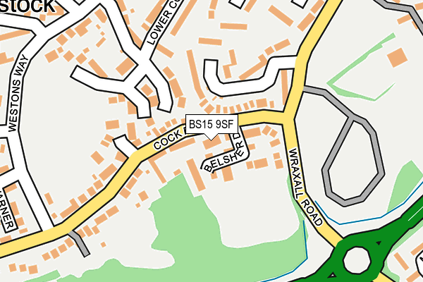 BS15 9SF map - OS OpenMap – Local (Ordnance Survey)