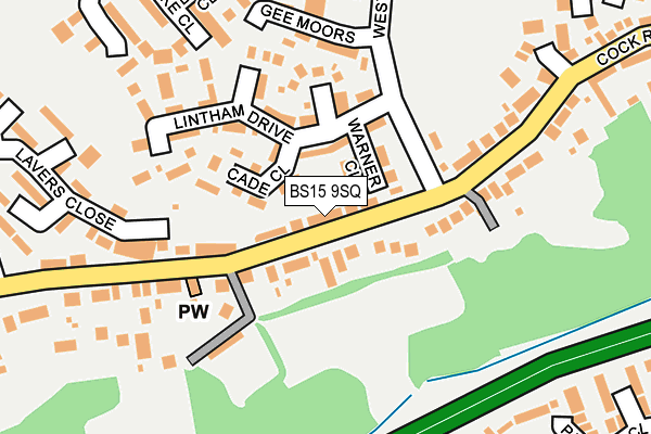 BS15 9SQ map - OS OpenMap – Local (Ordnance Survey)