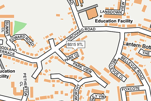 BS15 9TL map - OS OpenMap – Local (Ordnance Survey)