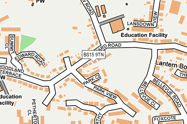 BS15 9TN map - OS OpenMap – Local (Ordnance Survey)