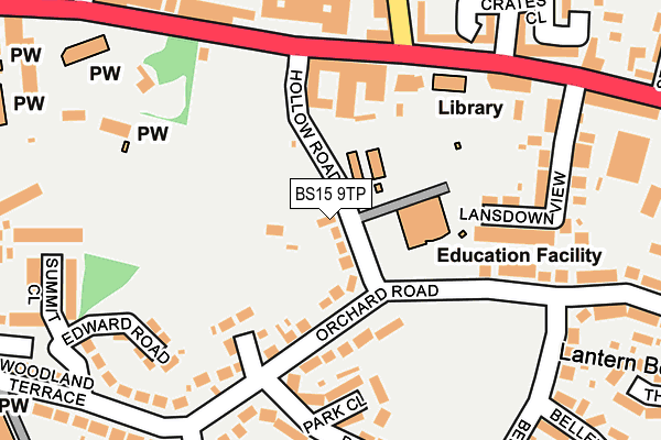 BS15 9TP map - OS OpenMap – Local (Ordnance Survey)