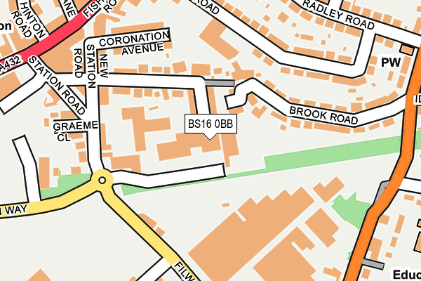 BS16 0BB map - OS OpenMap – Local (Ordnance Survey)