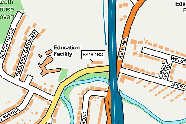 BS16 1BQ map - OS OpenMap – Local (Ordnance Survey)