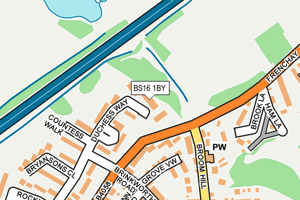 BS16 1BY map - OS OpenMap – Local (Ordnance Survey)