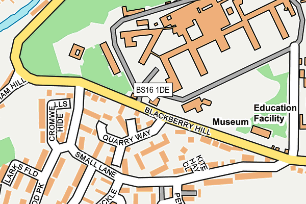 BS16 1DE map - OS OpenMap – Local (Ordnance Survey)