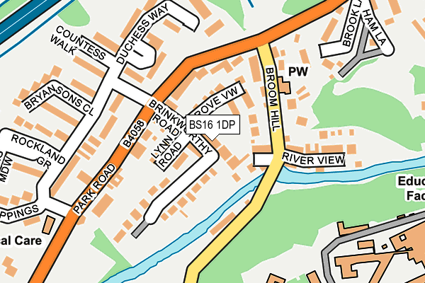 BS16 1DP map - OS OpenMap – Local (Ordnance Survey)
