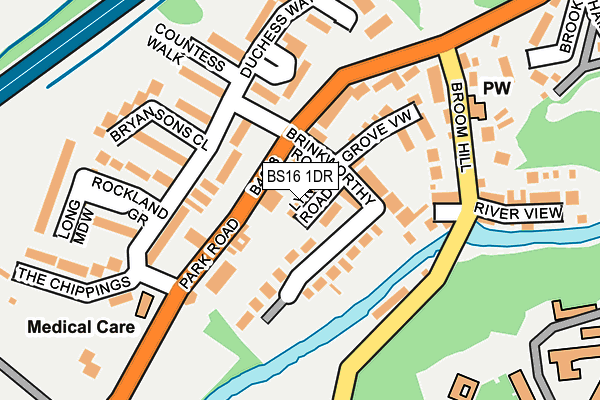 BS16 1DR map - OS OpenMap – Local (Ordnance Survey)