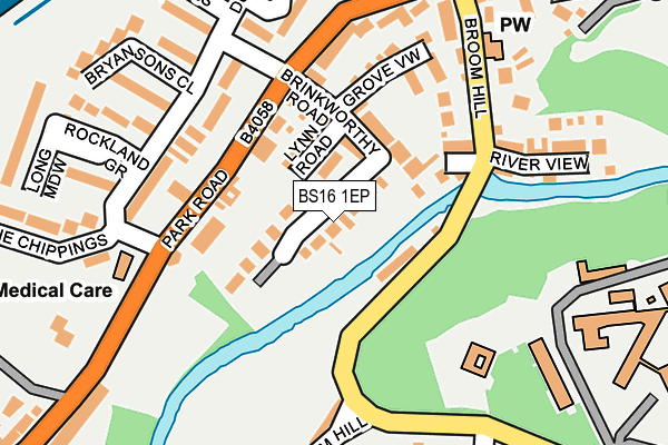 BS16 1EP map - OS OpenMap – Local (Ordnance Survey)