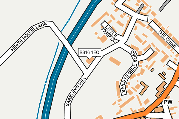 BS16 1EQ map - OS OpenMap – Local (Ordnance Survey)