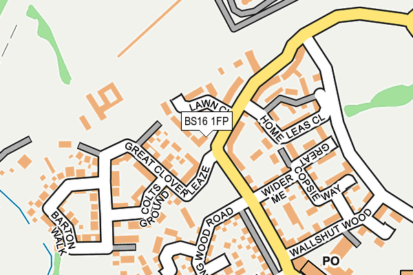 BS16 1FP map - OS OpenMap – Local (Ordnance Survey)