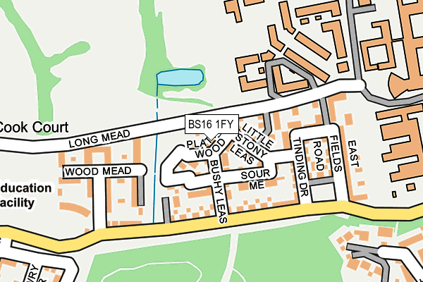 BS16 1FY map - OS OpenMap – Local (Ordnance Survey)