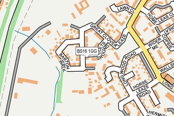 BS16 1GG map - OS OpenMap – Local (Ordnance Survey)