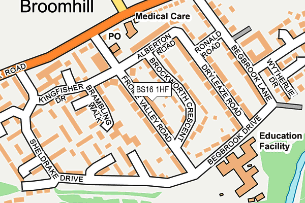 Map of OVERNHILL COURT (NO. 2) LIMITED at local scale