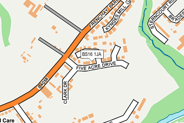 BS16 1JA map - OS OpenMap – Local (Ordnance Survey)