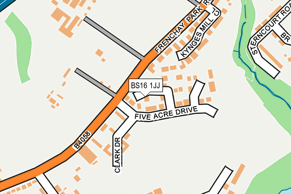 BS16 1JJ map - OS OpenMap – Local (Ordnance Survey)