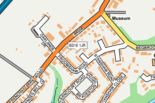 BS16 1JR map - OS OpenMap – Local (Ordnance Survey)