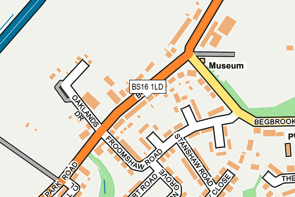 BS16 1LD map - OS OpenMap – Local (Ordnance Survey)