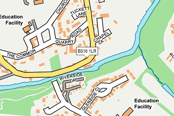 BS16 1LR map - OS OpenMap – Local (Ordnance Survey)