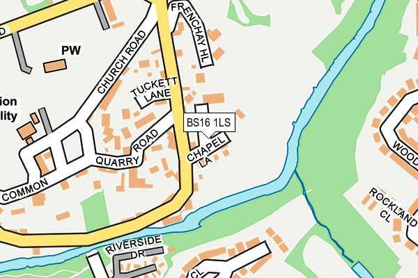 BS16 1LS map - OS OpenMap – Local (Ordnance Survey)