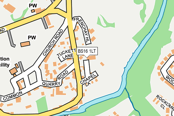 BS16 1LT map - OS OpenMap – Local (Ordnance Survey)