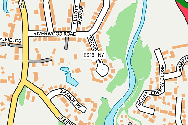 BS16 1NY map - OS OpenMap – Local (Ordnance Survey)