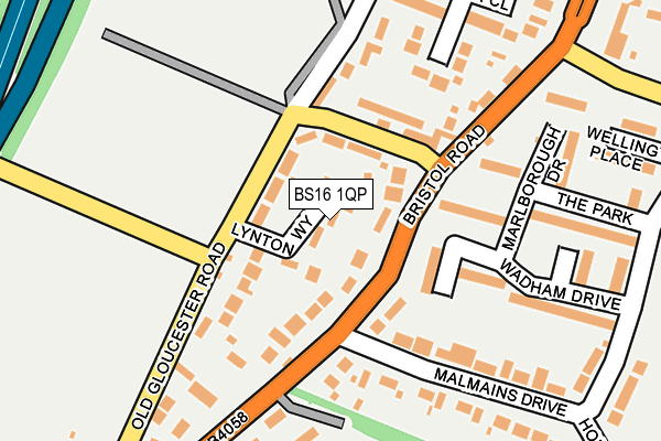 BS16 1QP map - OS OpenMap – Local (Ordnance Survey)