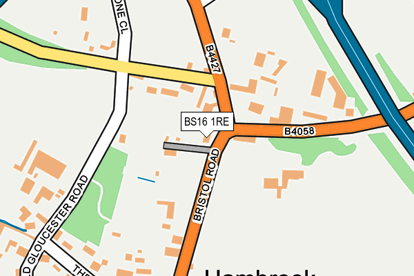 BS16 1RE map - OS OpenMap – Local (Ordnance Survey)