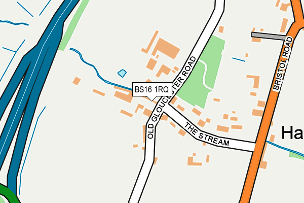 BS16 1RQ map - OS OpenMap – Local (Ordnance Survey)